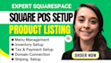 set up your square pos system with inventory menu management custom domain setup