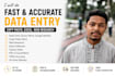 do fast and accurate data entry