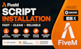 install and configure fivem scripts for esx and qbcore