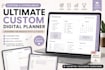 design premium digital planner, tracker, journal printable