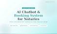 set up ai chatbot and booking system for notaries
