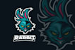creative bunny logo design with unique style