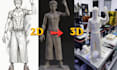 convert your 2d image into 3d model ready for printing