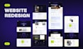 redesign modern saas website UI UX in figma