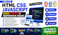 fix HTML CSS javascript bugs, errors and responsive website issues