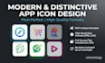 design modern and attractive app icon logo
