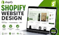 design or redesign shopify  website e commerce website dropshipping website, seo