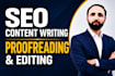 professionally proofread and edit your content