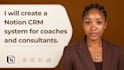 create a notion CRM system for coaches and consultants