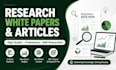 write quality research white papers and articles
