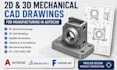 create 2d and 3d mechanical cad drawings for manufacturing in autocad