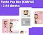 custom funko pop printable box template on canva