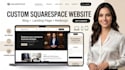 build custom website development squarespace blog website redesign landing page