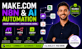 fix make com automation, make com setup, make com scenario n8n ai agent expert