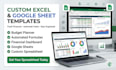 excel spreadsheet custom excel spreadsheet google sheet template budget planner