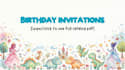 digital children birthday invitations