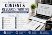 do research content and article writing I also influence ai