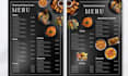 do editable canva resturant menu, cafe menu, digital menu board, food menu