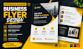 design professional business flyer or poster