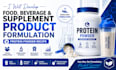 develop food, beverage and supplement product formulation, protein powder recipe