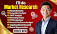 do custom market research, competitor analysis, swot, pest