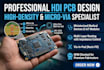 design hdi pcb layout with micro via and multi layer routing