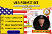 licensed architect civil and structural engineer pe stamp utah mi MD city permit