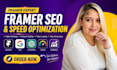 do framer SEO, GEO, aeo and speed optimization for better rankings