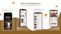 create modern mobile app screenshot showcases
