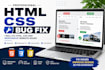 fix html css website issues