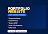a modern responsive portfolio website for students and professional