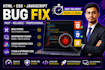 fix HTML CSS javascript bugs responsive website issues
