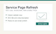 rewrite your service page with SEO copy and social posts