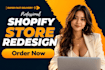 shopify store design and redesign shopify store redesign shopify website design