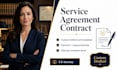 draft a legally binding professional service agreement contract