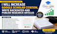increase google scholar citations, write backdated and publish research article