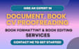 do document proofreading book, and personal statement