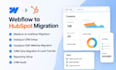 migrate website, webflow to hubspot CRM, hubspot cms, workflow automation setup