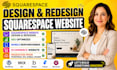 design and redesign  squarespace website redesign squarespace website business