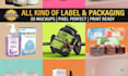 do label design, product label design, bottle label, 3d mockup, pouch label