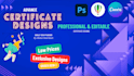 create elegant certificate and award designs