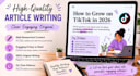 write engaging blog articles and social media content