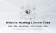 fix your website, hosting, dns, SSL or wordpress issue