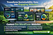 wordpress design waste management site sustainability dashboard