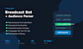 set up a telegram broadcast bot with audience parser