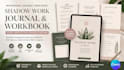 design self help, shadow work journal, workbook, and editable canva lead magnet