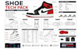 design shoe tech pack with footwear specs for manufacturing