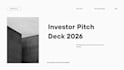 design a professional pitch deck and business presentation