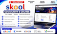 setup skool community, skool online course, kajabi, ghl community manager
