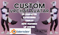 create custom vrchat avatar, vtuber, furry anime 3d model